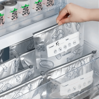 Aluminum Foil food Storage Reusable Zip Lock Bag